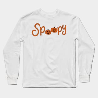 Jack-o-Lantern Spoopy Long Sleeve T-Shirt